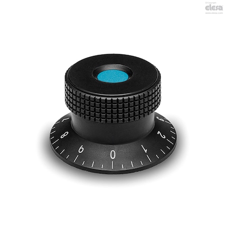 Elesa Flange with graduation, MBR.50 B-8+FGS-C5 MBR+FGS